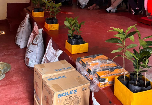 Photo 199: Farmers of Lakparakum Coffee producer farmer organization, Mathurata, Hanguranketha, received SAPP granted farming equipment and fertilizer on 4 Feb 2026